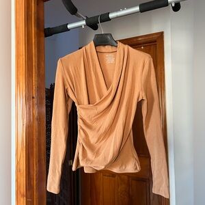 Surplice Long Sleeve Top